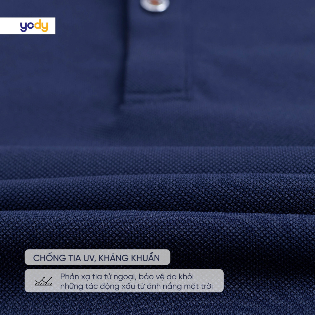 Áo Polo nam Yody cộc tay chất liệu cotton cafe áo phông có cổ mềm mịn thoáng mát MCF1 APM3635