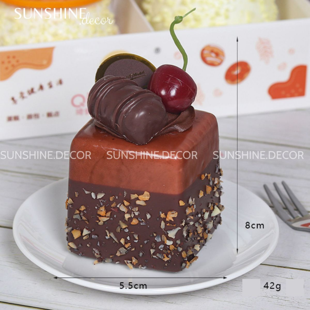 Bánh Mousse mô hình giả, Bánh kem trưng bày,chụp ảnh picnic, decor cửa hàng