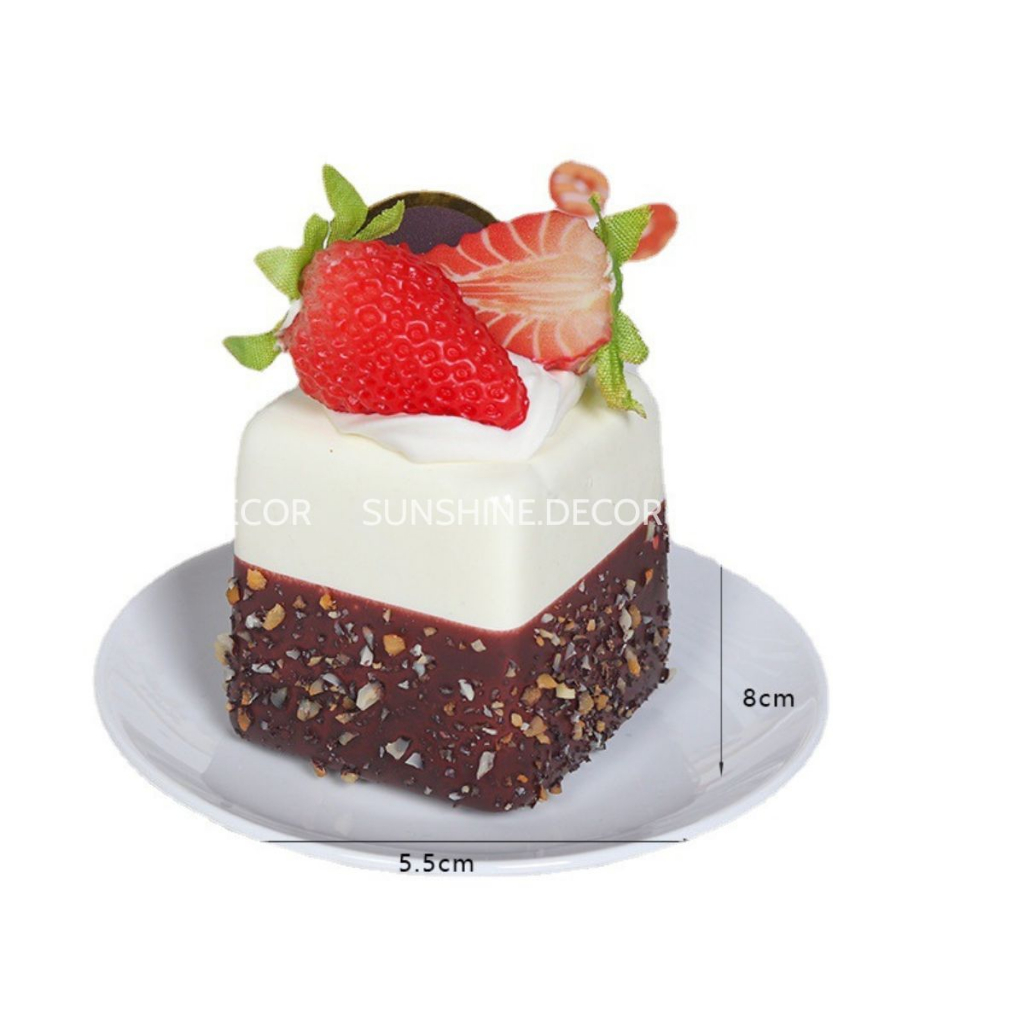 Bánh Mousse mô hình giả, Bánh kem trưng bày,chụp ảnh picnic, decor cửa hàng