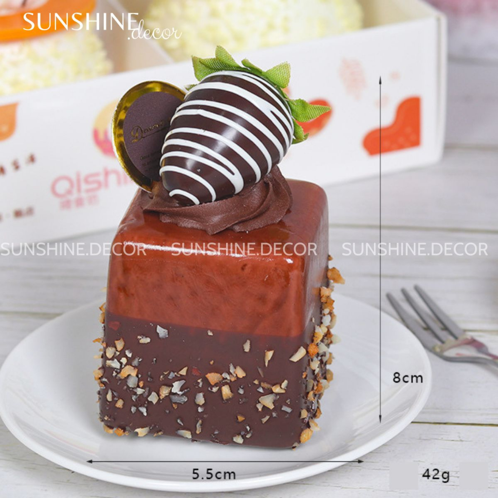 Bánh Mousse mô hình giả, Bánh kem trưng bày,chụp ảnh picnic, decor cửa hàng