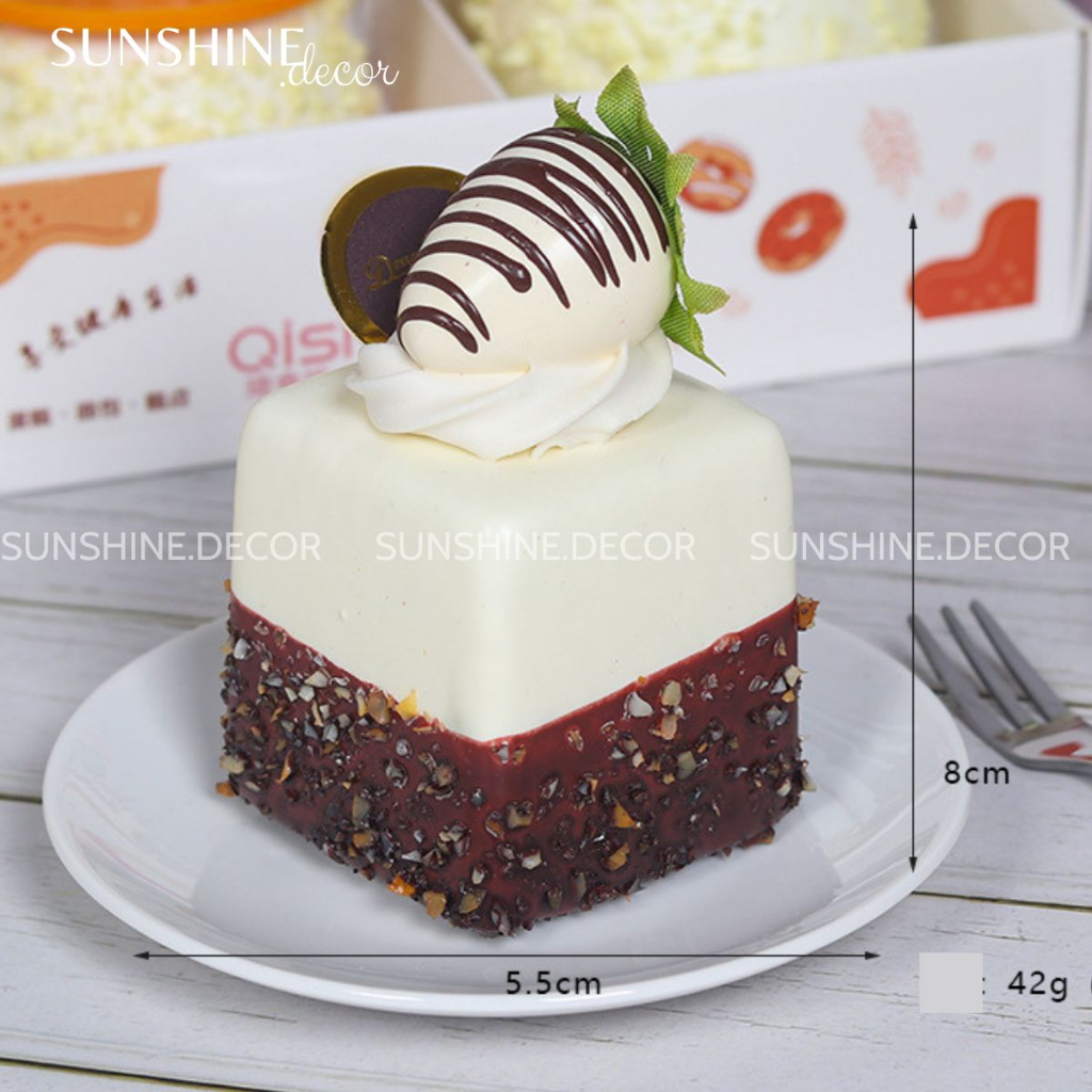 Bánh Mousse mô hình giả, Bánh kem trưng bày,chụp ảnh picnic, decor cửa hàng