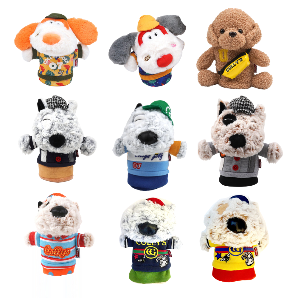 Bọc Đầu Gậy Golf Da Pu Kiểu Thú Bông - Cover Cho Gậy Utility/ Hybird/ Rescue