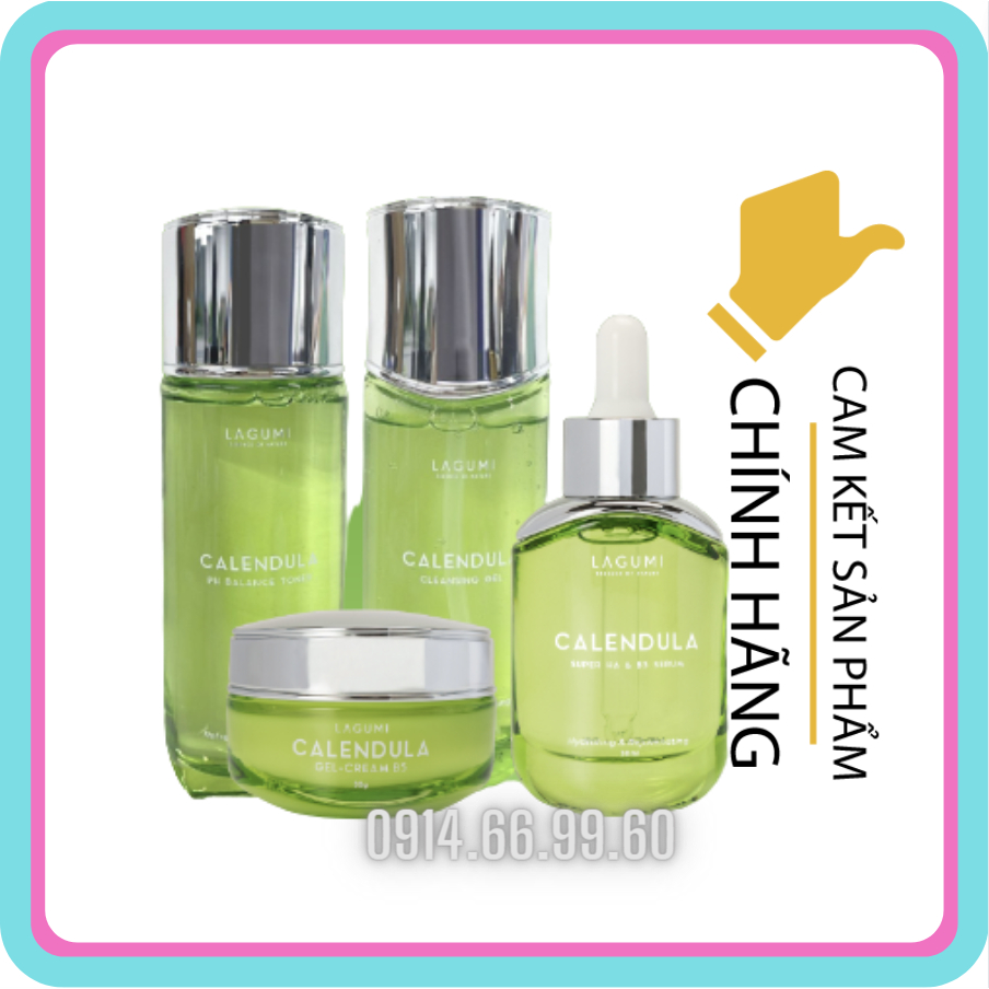 Bộ dưỡng da LAGUMI cấp ẩm, sáng da, phục hồi da sau mụn trọng lượng 120ml, 150ml, 30ml, 30g