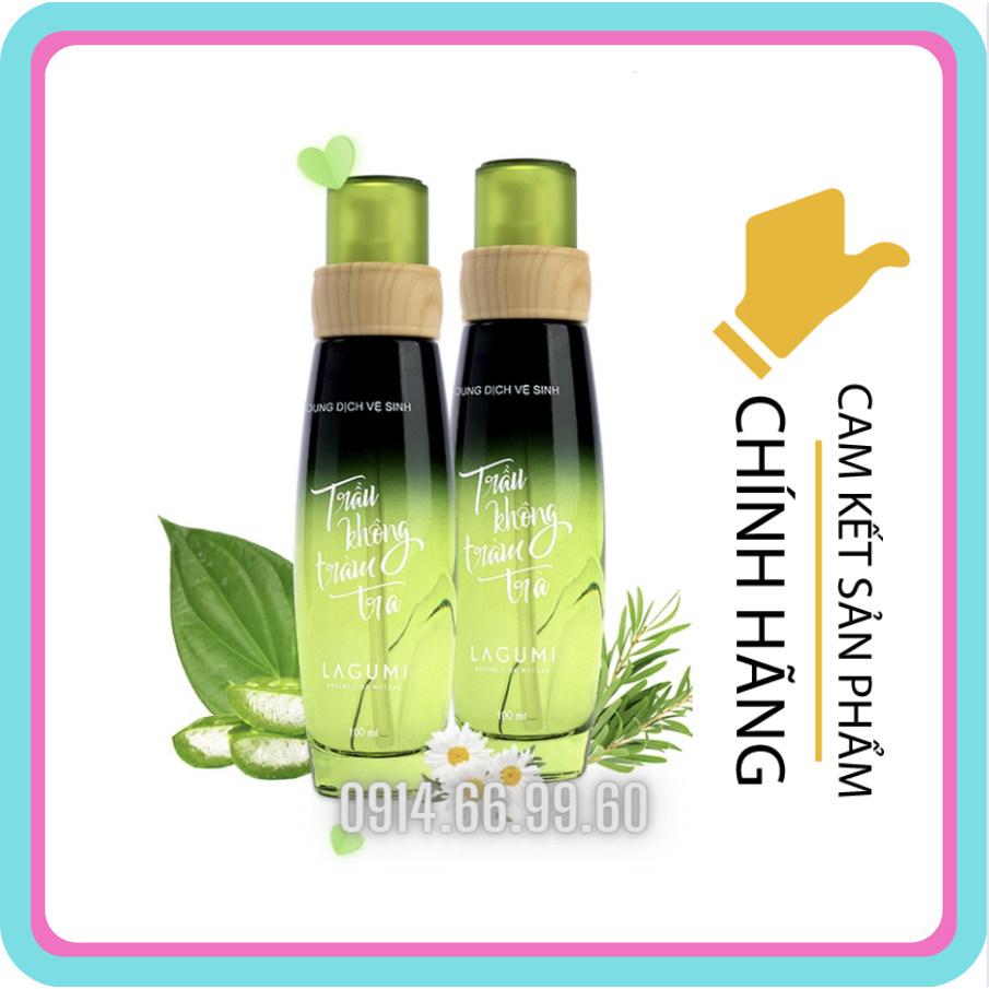 Combo 2 lọ dung dịch vệ sinh Trầu không Tràm trà Lagumi