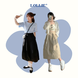 Chân váy nữ midi vải thô mềm LOLLIE STUDIO TKC16