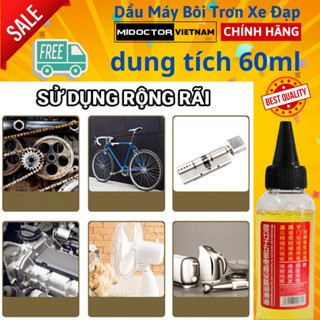[60ml] Dầu Máy Làm Trơn Ổ Khóa Máy Móc Quạt Điện Tra Xích Xe Đạp Xe Máy - Không Mùi An Toàn Khi Sử Dụng - miDoctor