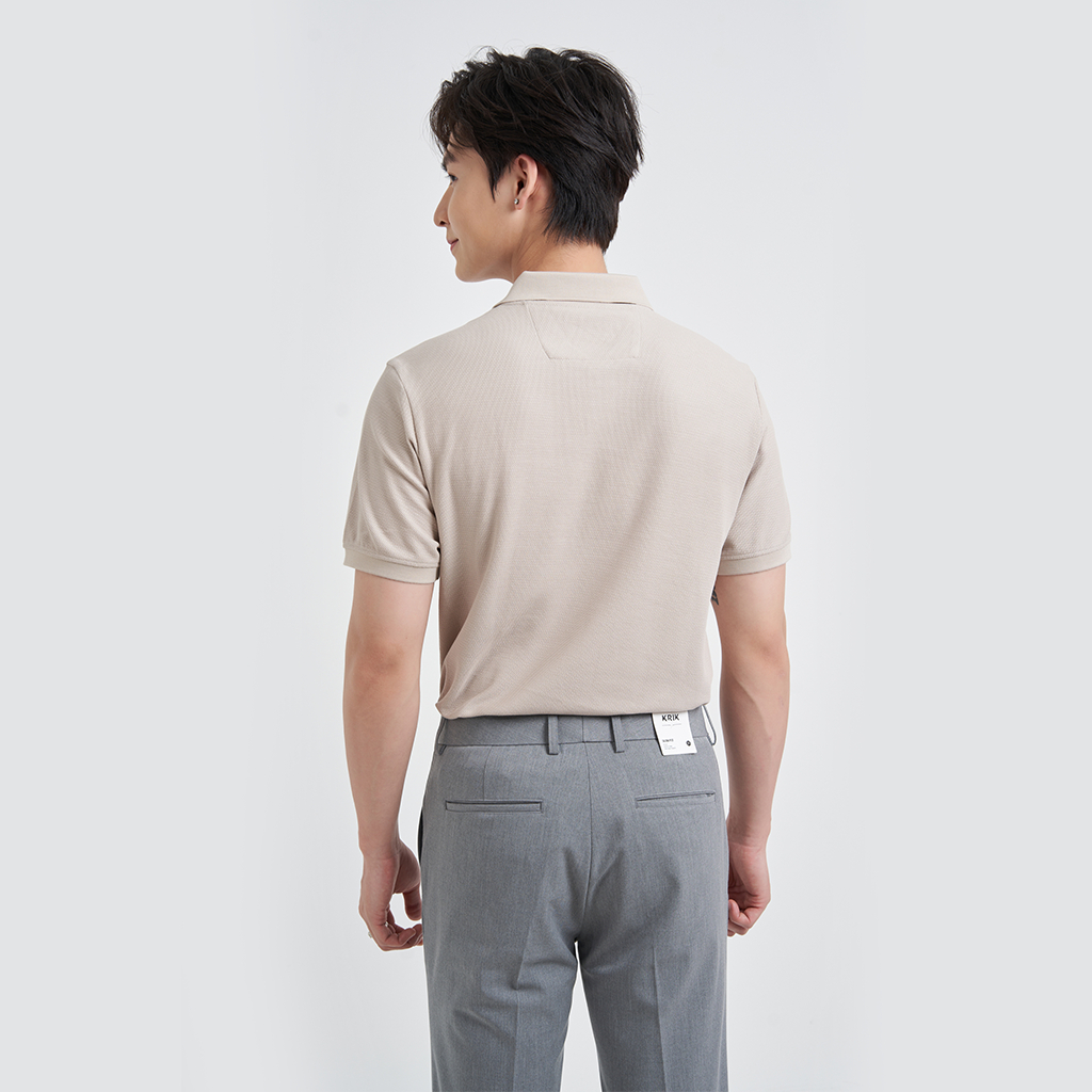 Áo Polo Nam KRIK Cổ Đức Chất Liệu Cotton Cao Cấp Form Fitted Ôm Vừa Vặn PL2046