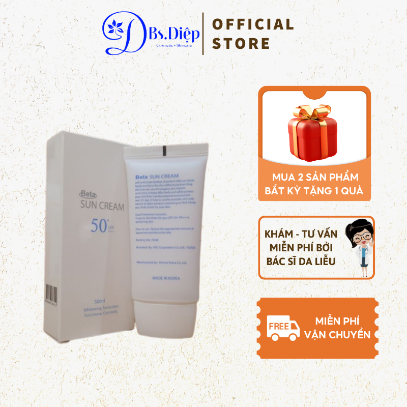 Beta Sun Cream Kem Chống Nắng Dành Cho Da Nhạy Cảm 50ml