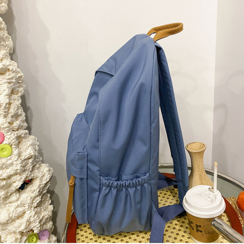 Balo học sinh sinh viên đi học đi chơi màu trơn basic xinh xắn dễ thương cute thời trang ulzzang hàn quốc NN29