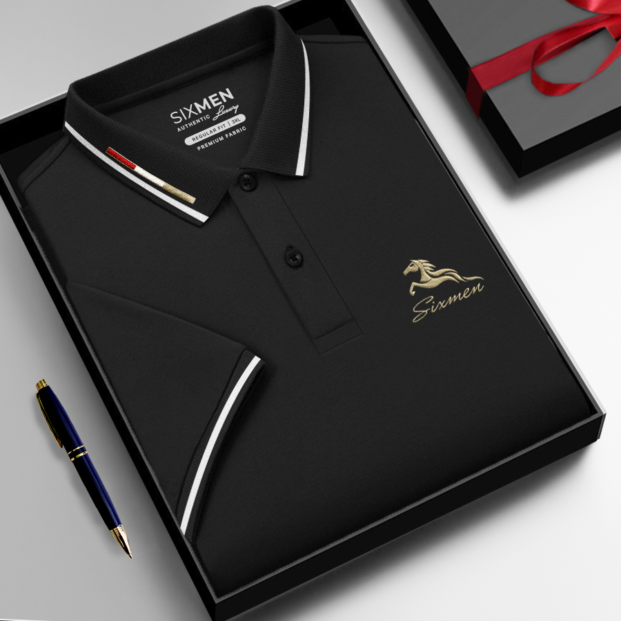 SIXMEN Mã Đáo Thành Công - Polo vải cá sấu cotton CVC Thoáng mát