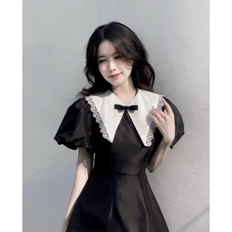 Đầm xòe chất taffta
