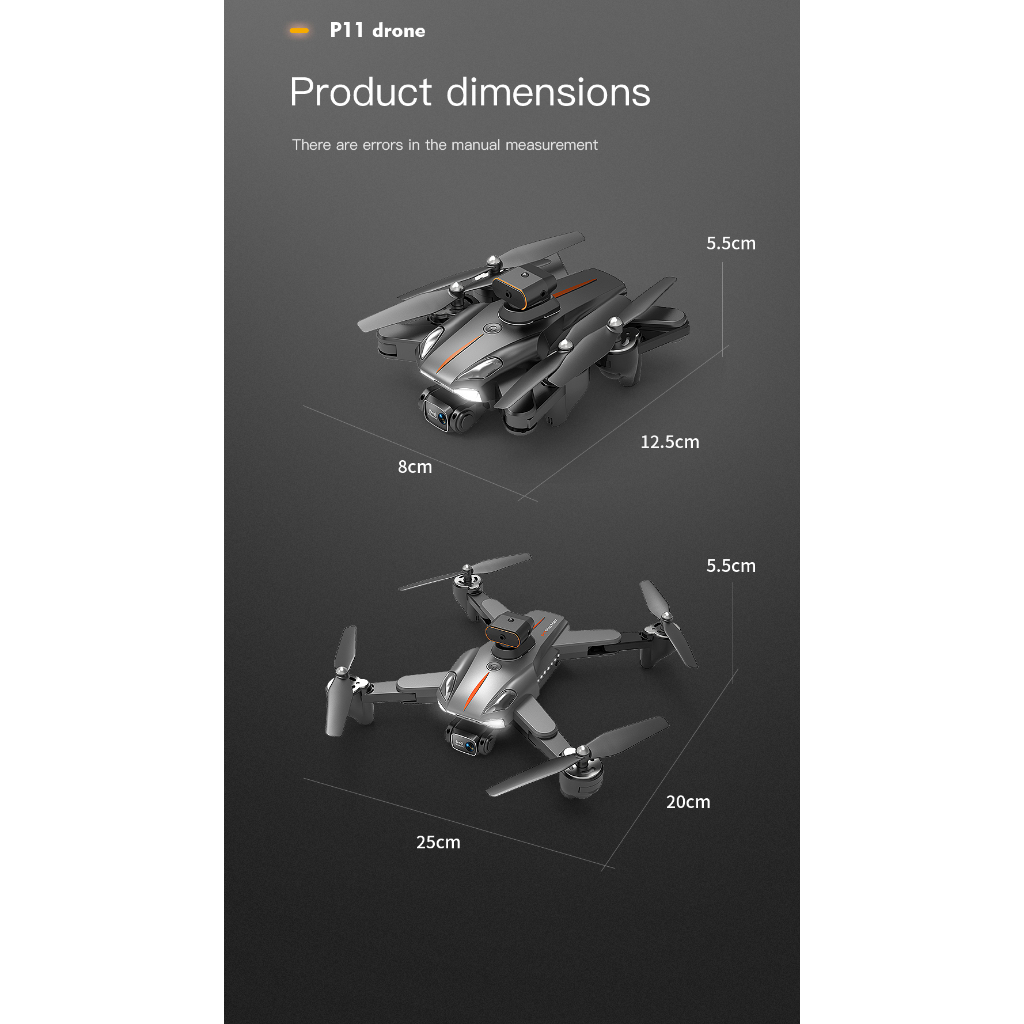 Flycam P11 PRO MAX Camera 8K - Bay Lên Bầu Trời Với Thời Gian Bay 30 Phút, 5G Wifi, GPS Định Vị và Hình Ảnh Siêu Nét