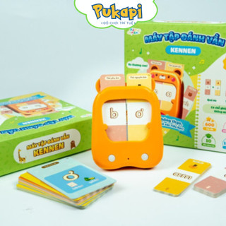 Máy tập đánh vần, học đánh vần tiếng việt bằng thẻ flashcard cho bé bảo hành 3 tháng pukapi