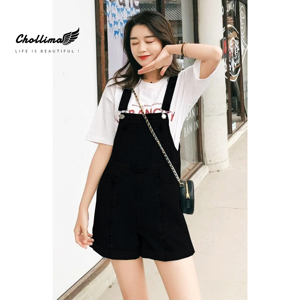 Yếm short jean Chollima lật lai YJ023 phong cách trẻ trung năng động