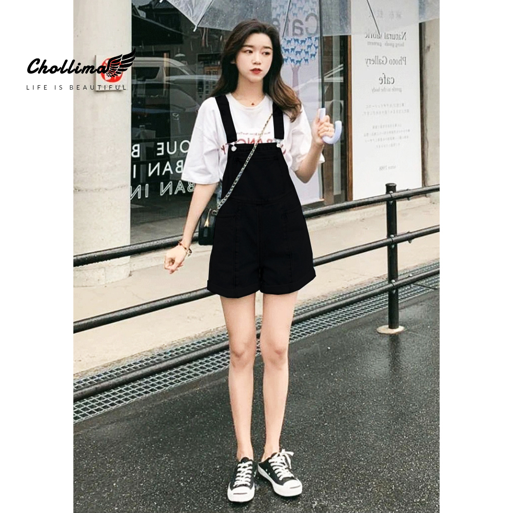 Yếm short jean Chollima lật lai YJ023 phong cách trẻ trung năng động