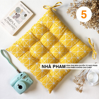 ĐỆM NGỒI BỆT HOA VĂN PATTERN HÌNH 05 (40,45,50CM)