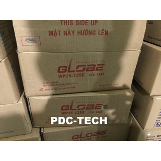 Ắc Quy Kín Khí (VRLA AGM) GLOBE 12V-15AH (20HR), WP15-12SE, F2 - Hàng Chính Hãng
