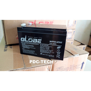 Ắc Quy Kín Khí (VRLA AGM) GLOBE 12V-15AH (20HR), WP15-12SE, F2 - Hàng Chính Hãng