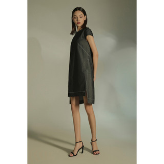 Graphé - RHEA dress/Đầm suông mini tay con (không kèm thắt lưng)