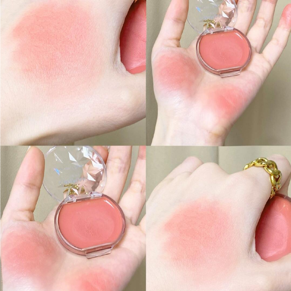 Combo Make Up Tone Hồng Đào Baby Má Hồng Kem 21 + Son Cezanne 101 Nhật Bản