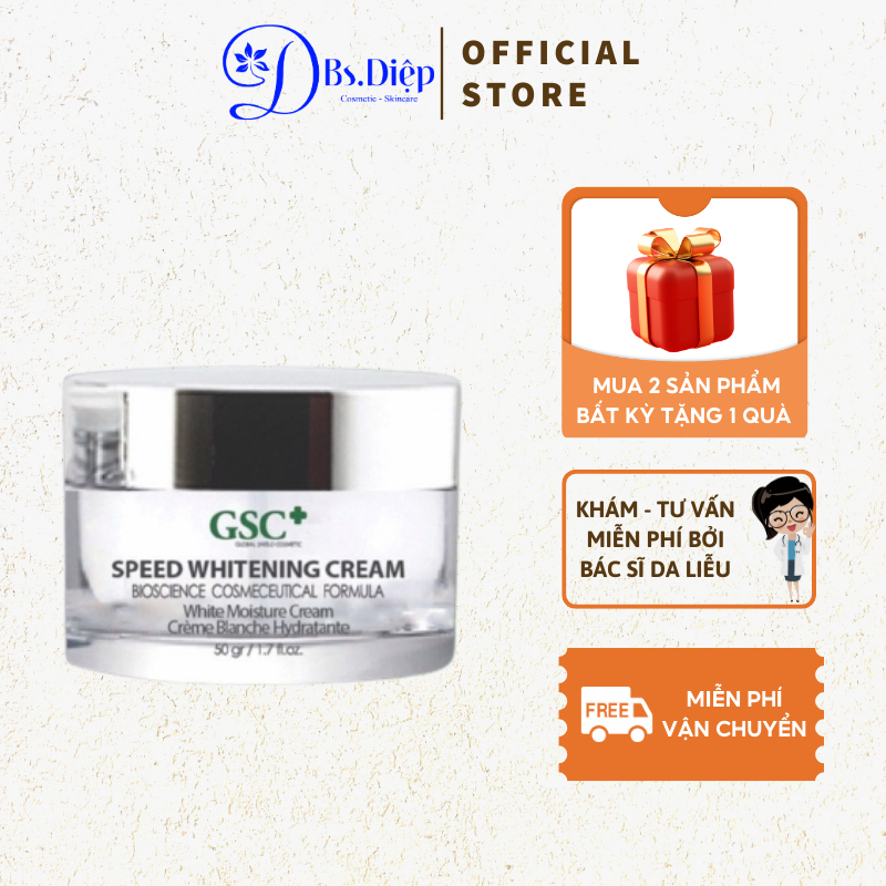 Kem Dưỡng Trắng Da GSC Speed Whitening Cream 50ml