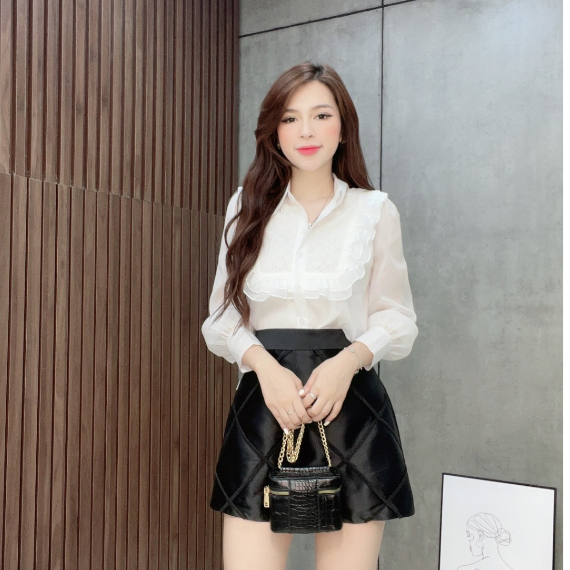 Áo Sơ Mi Trắng Ren Ngực Liin Clothing -SMD152MIX-S23