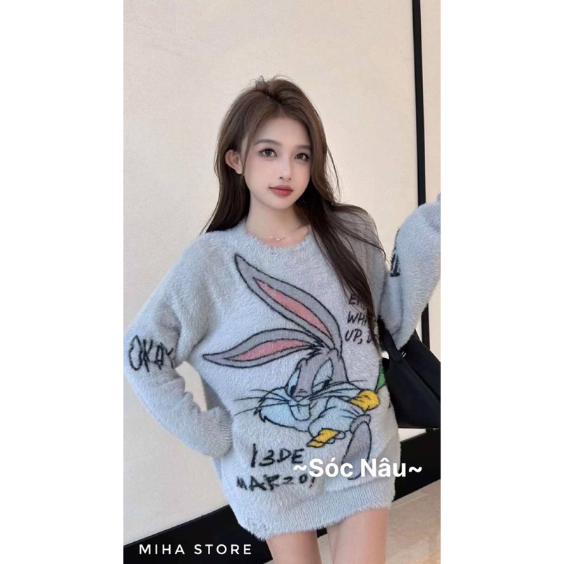 Áo len lông thỏ de marzo