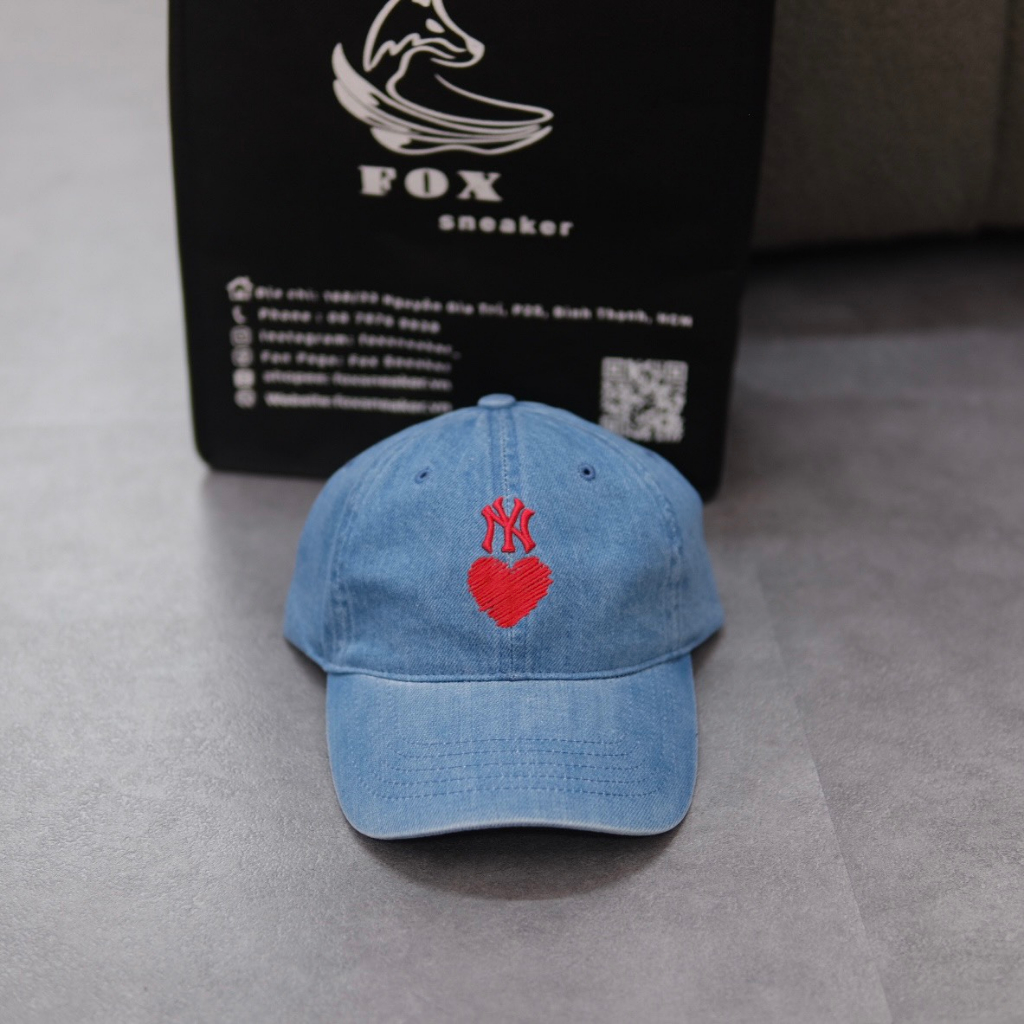 Mũ Nón MLB Denim Ny Logo Tim Hàng Chính Hãng | Fox Sneaker