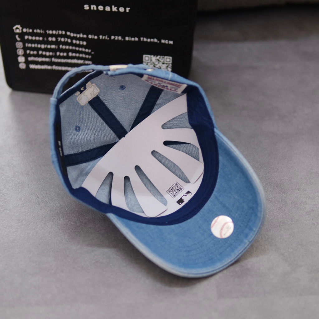 Mũ Nón MLB Denim Ny Logo Tim Hàng Chính Hãng | Fox Sneaker