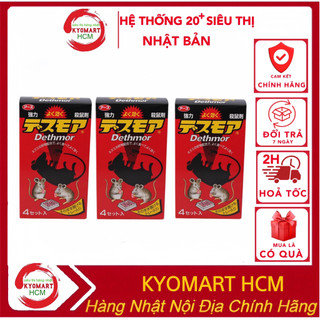 Thuốc Diệt Chuột Dethmor Nhật Bản Hộp 4 Khay