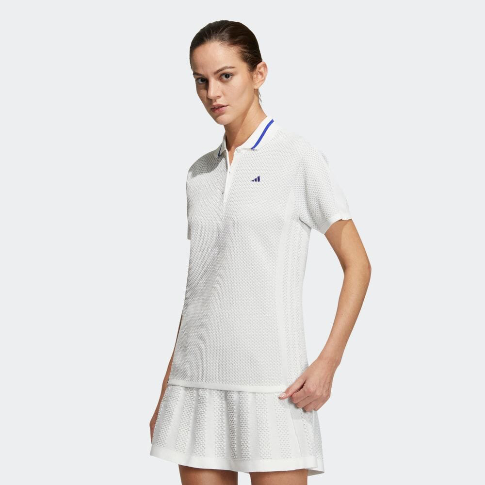 ÁO POLO GOLF NỮ TAY NGẮN JACQUARD PRIMEKNIT adidas