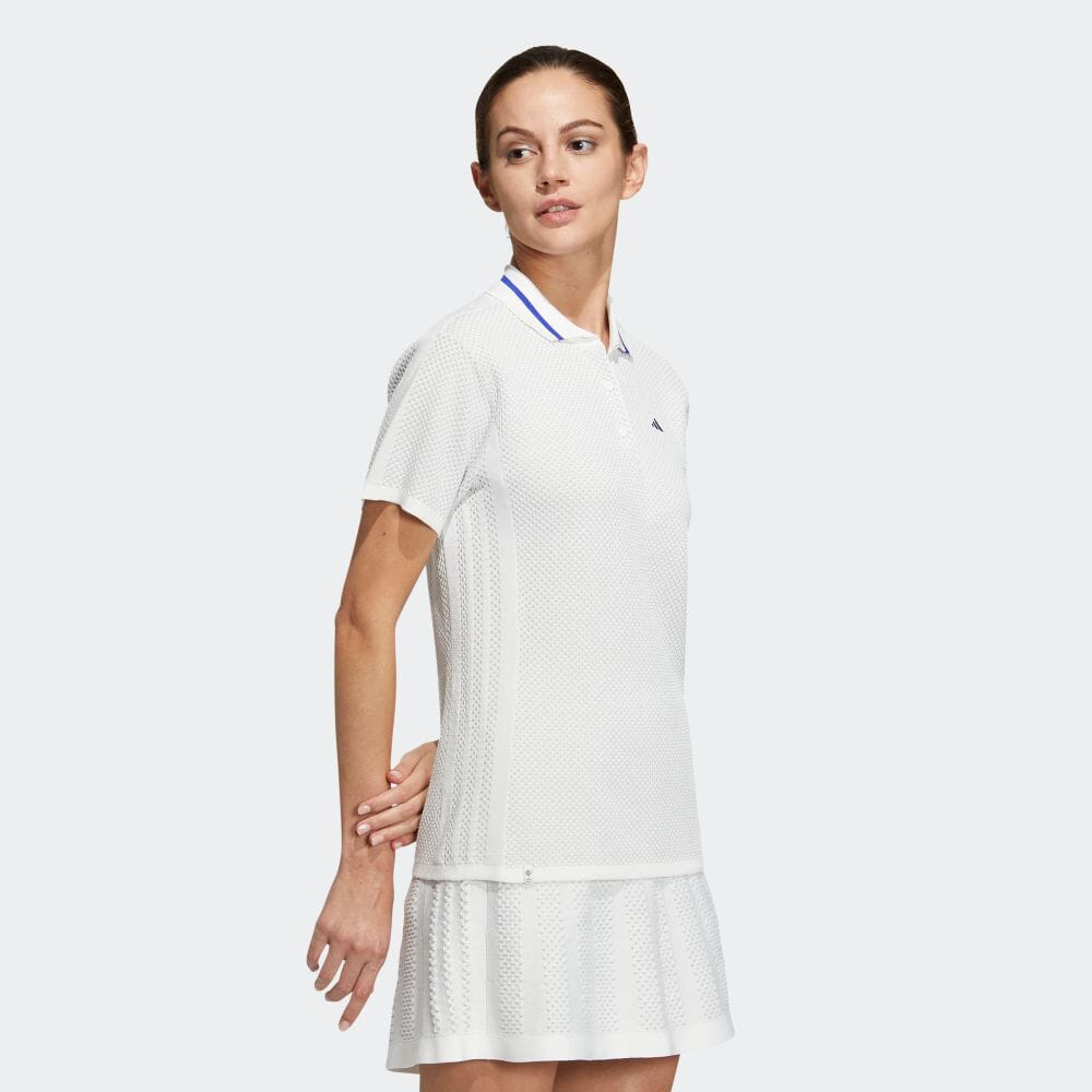 ÁO POLO GOLF NỮ TAY NGẮN JACQUARD PRIMEKNIT adidas