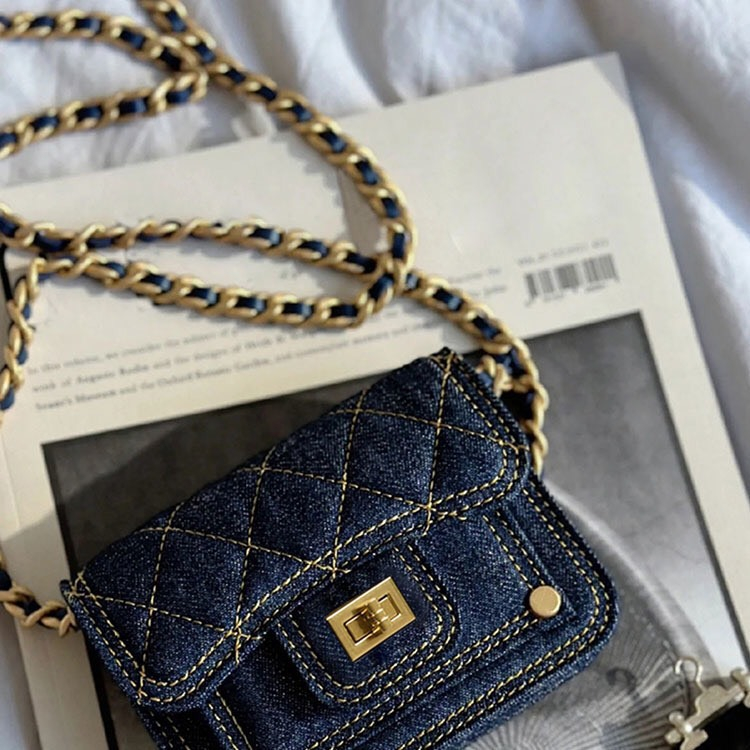 Túi xách mini denim nữ phong cách thời trang mã t67