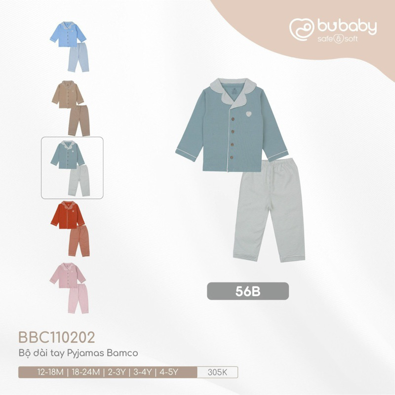 Bộ pijama Bambus Mella Bu Baby cao cấp