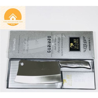 Dao chặt xương chặt gà vịt băm thịt KING FISH- Dao Inox chặt xương siêu bền bỉ an toàn KF