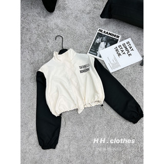 ÁO KHOÁT GIÓ CROPTOP TAY PHỐI