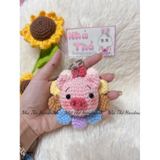 Móc khoá len con Heo Handmade 🐷🐷