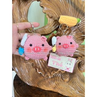 Móc khoá len con Heo Handmade 🐷🐷