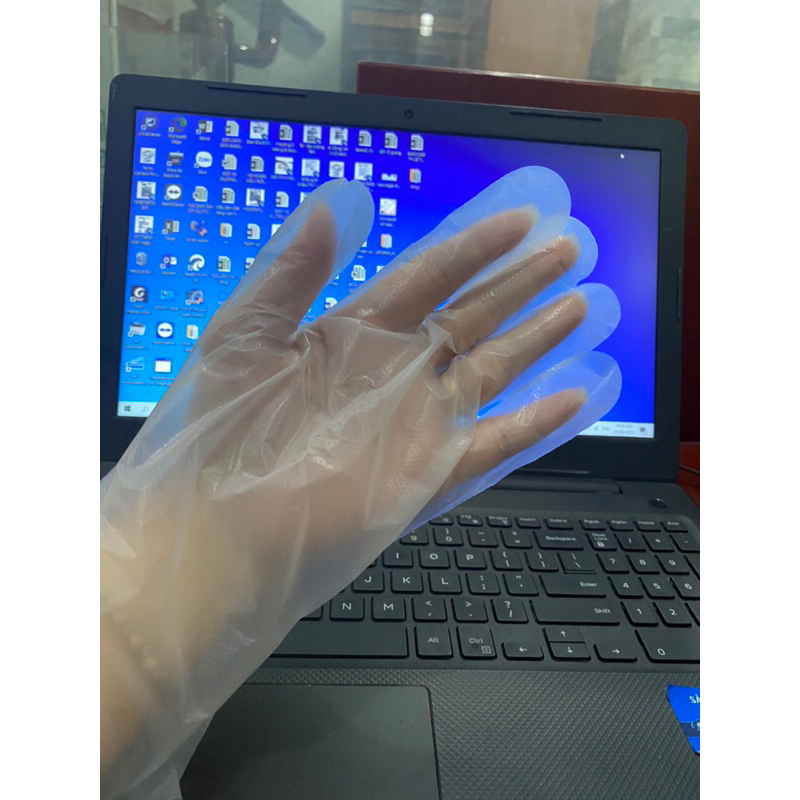 Găng tay nilon - Free Size, đóng gói 1kg  và 0,5kg