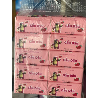 Giấy rút gấu dâu lốc 10 gói