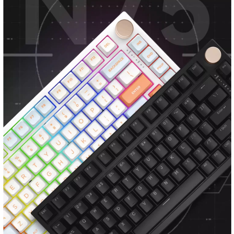 [HÀNG SẴN] - BÀN PHÍM CƠ KHÔNG DÂY VGN N75 PRO - 3 MODE - HOTSWAP - LED RGB