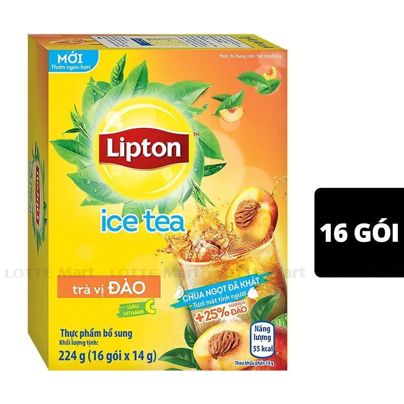 Trà Lipton Ice tea hàng sx 11/23 bao bì Tết