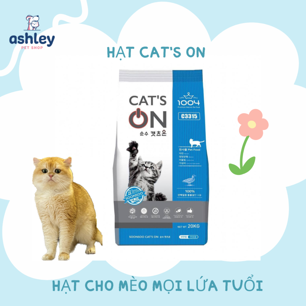 Hạt Cat's On nhập khẩu Hàn Quốc cho mèo mọi lứa tuổi