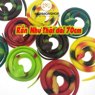 Đồ chơi Troll/Rắn Giả Cao Su cao cấp dài 70cm như thật/Rắn Cao Su Xả Stress Chất lượng đảm bảo