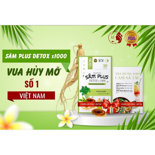Kẹo giảm cân sâm plus 30v tặng 15 gói trà cam xã tắc hàng chính hãng