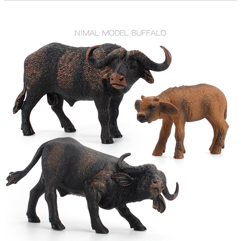 Đồ chơi mô hình động vật cao cấp Bò sữa , Tê giác