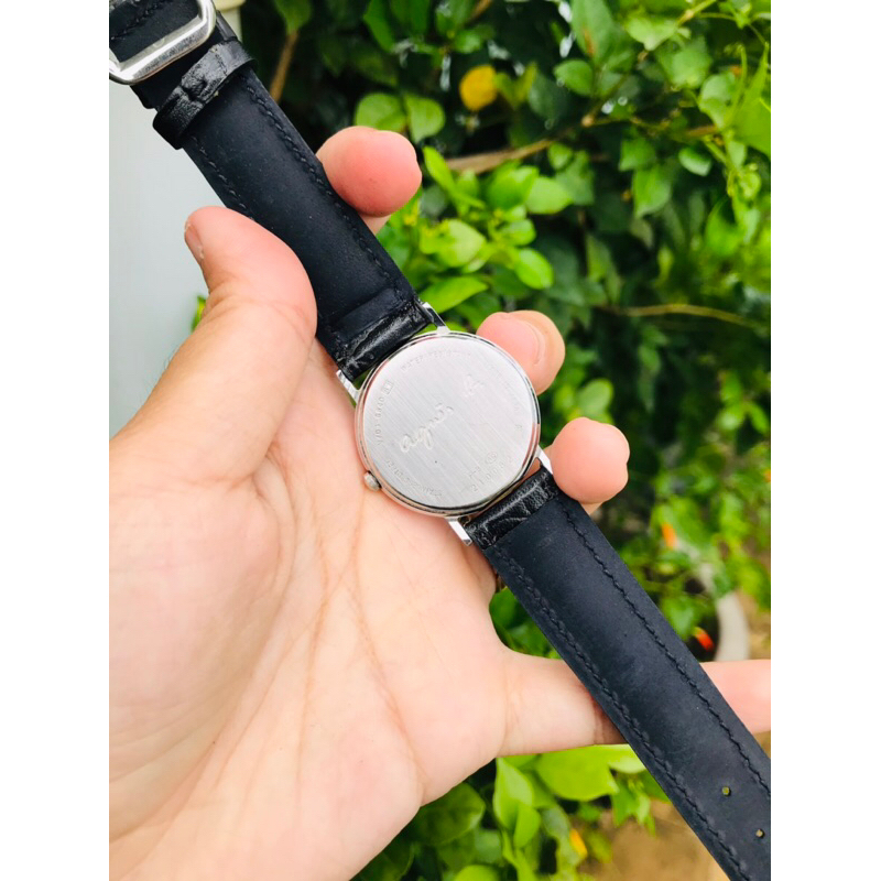 Đồng hồ nam si nhật aguis h mặt 33mm dây da số học trò