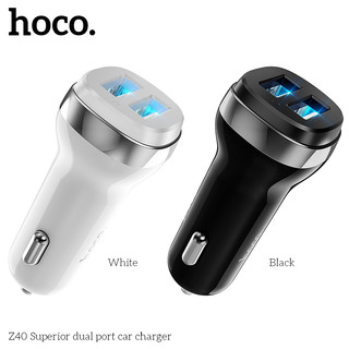 Cóc sạc nhanh 2.4a 2 cổng usb hoco z40 chính hãng 2.4a cho xe hơi ô tô
