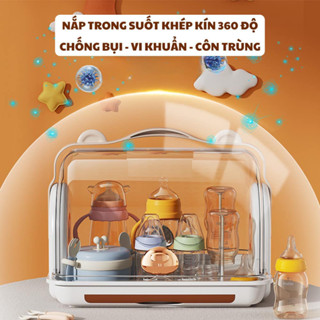 Giá Úp Bình Diệt Khuẩn Finley 0030 , Hộp Đựng Úp Bình Sữa Cho Bé Holla 15216 - 15230/Jupin/Vuông/Gấu Có Nắp Đậy