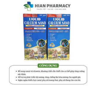 Liquid Calcium Nano hỗ trợ làm chắc xương ,chống loãng xương